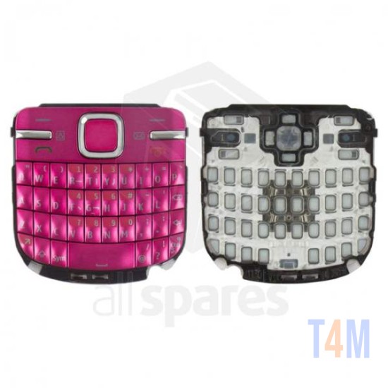 TECLADO NOKIA C3 ROSA